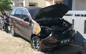 Polisi Ungkap Penyebab Mobil Anggota Kodim 1314 Gorut Yang Diduga Dibakar OTK
