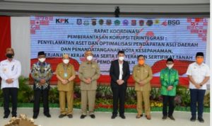 Bupati Gorontalo Hadiri Rakor Pemberantasan Korupsi Terintegrasi