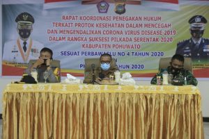 Suksesi Pilkada Pohuwato, Bupati Syarif Hadiri Rapat Koordinasi Covid-19