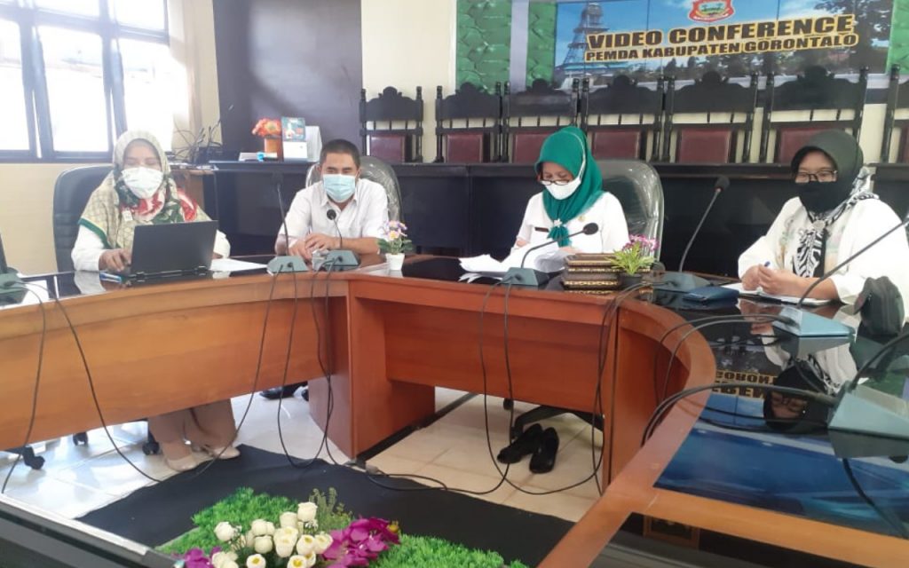 Dorong Pemulihan Ekonomi, Sekda Kabupaten Gorontalo Ikut Webinar Bersama Kemendagri