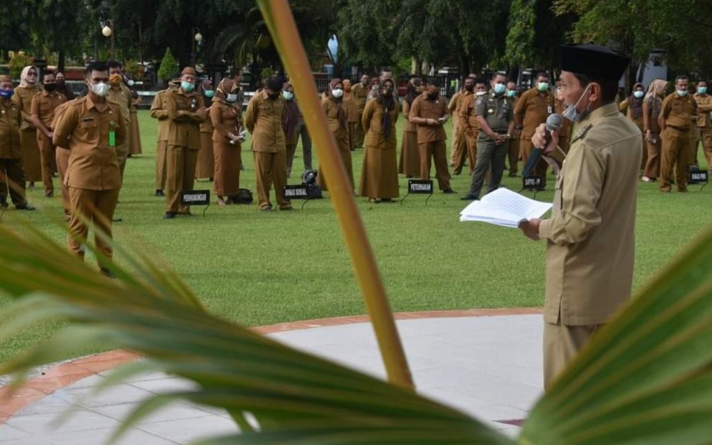 Pimpin Apel Kerja Perdana, Bupati Gorontalo Minta Disiplin Kerja OPD Lebih Dipacu