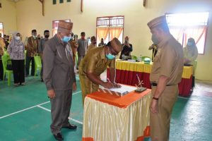 Wabub Amin Haras Hadiri Sertijab Camat Randangan