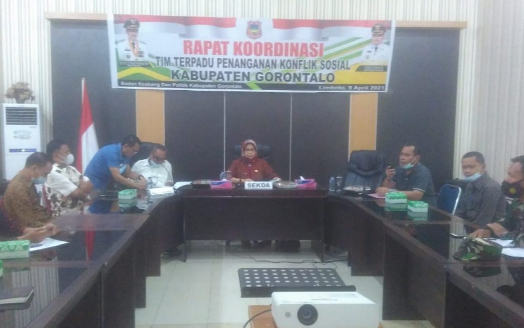 Pimpin Rakor Penaganan Konflik Sosial, Ini Pesan Sekda Kabgor