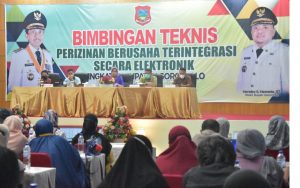 Sekda Kabgor Buka Bimtek Perizinan Berusaha Terintergrasi Online