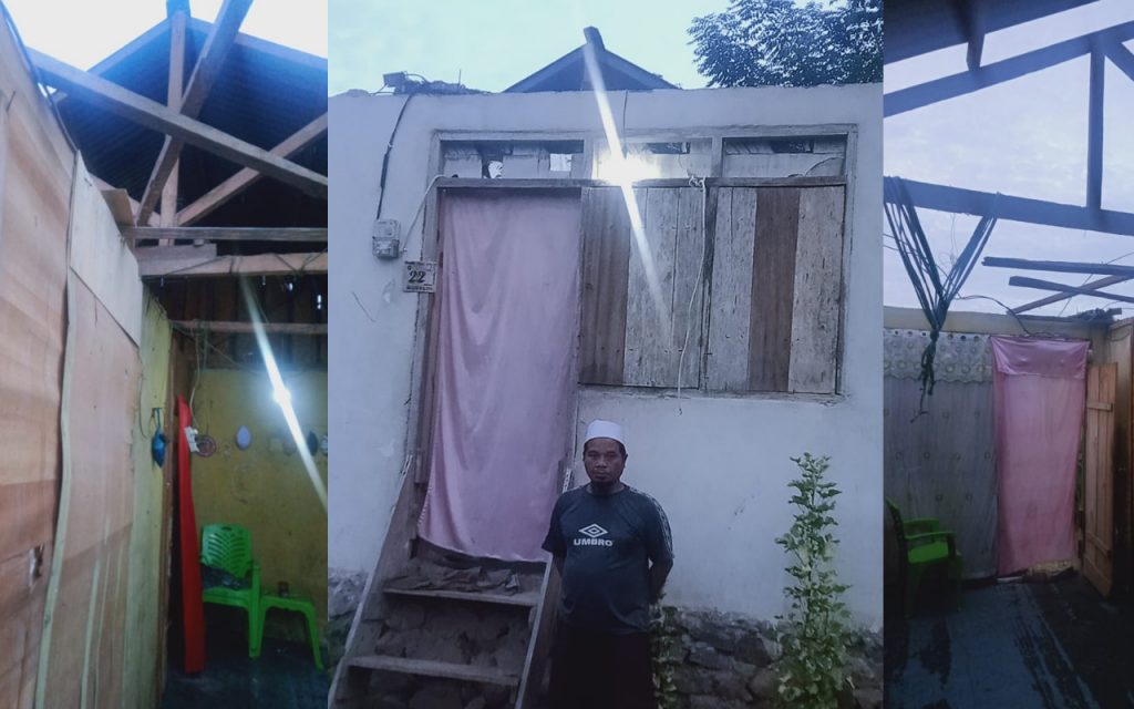 Angin Kencang Porak-porandakan Rumah Warga di Lemito, Yunus Minta Langkah Cepat Pemerintah