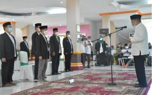 Jusuf Kalla Lantik Pengurus DMI Gorontalo Periode 2020-2025