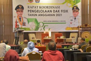 Percepat Serapan Anggaran DAK Fisik 2021, Pemkab Gorontalo Gelar Rakor