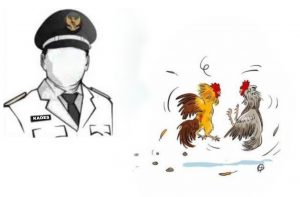 Oknum Kades Di Taluditi Diduga Kerap Main Sabung Ayam