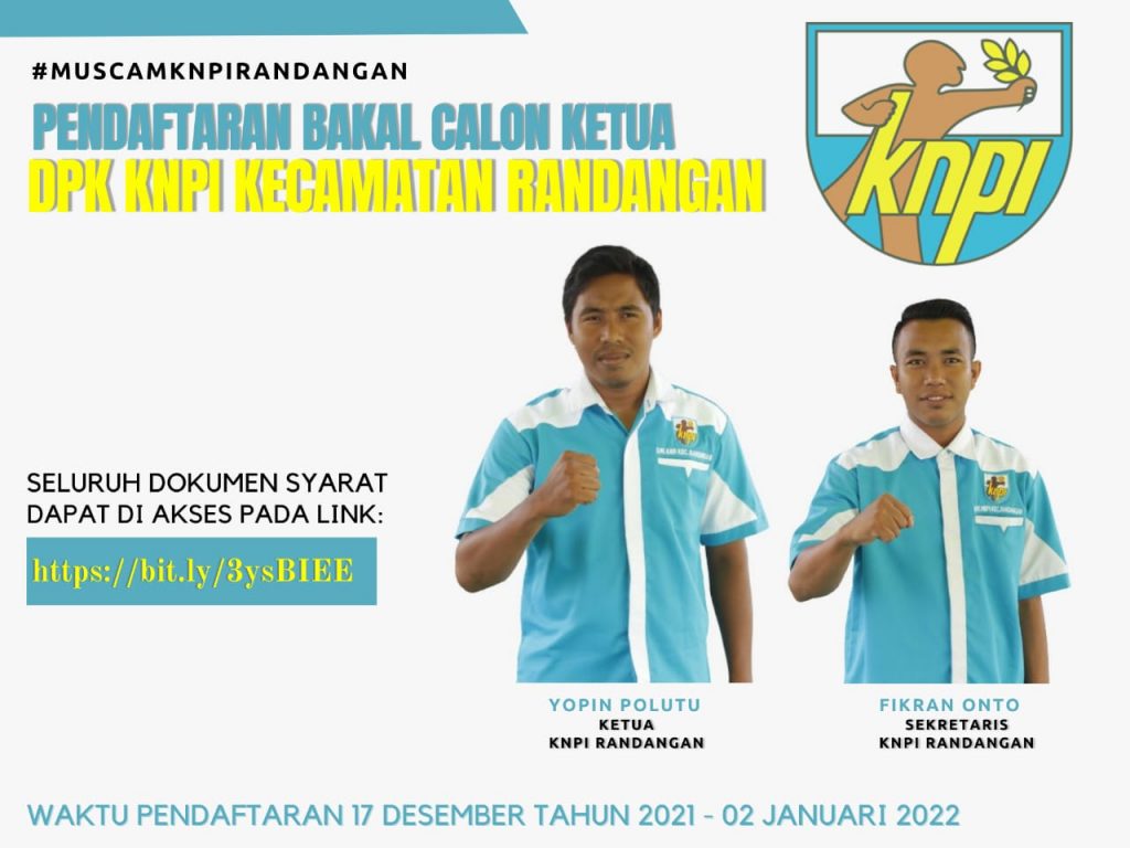 Besok, Panitia Muscam DPK KNPI Randangan Buka Pendaftaran untuk Bakal Calon Ketua