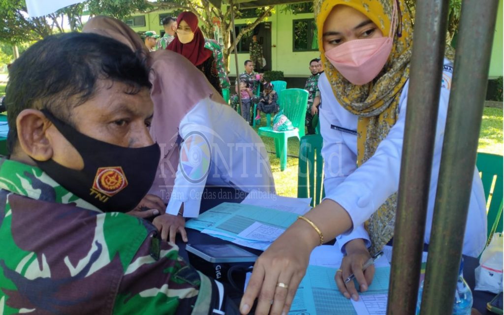 Antisipasi Kesehatan Prajurit, Kodim Nagan Raya Gelar Posbindu Penyakit Tidak Menular
