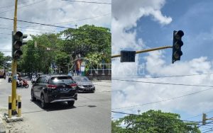 Pengendara Keluhkan Gangguan Lampu Lalu Lintas Simpang Empat Lahilote