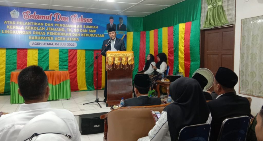 Bupati Aceh Utara Lakukan Rotasi Jabatan Terhadap 65 Kepala Sekolah