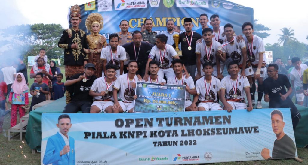 Dukung Olahraga, Kapolres Lhokseumawe Hadiri Laga Final Sepakbola KNPI Cup 2022