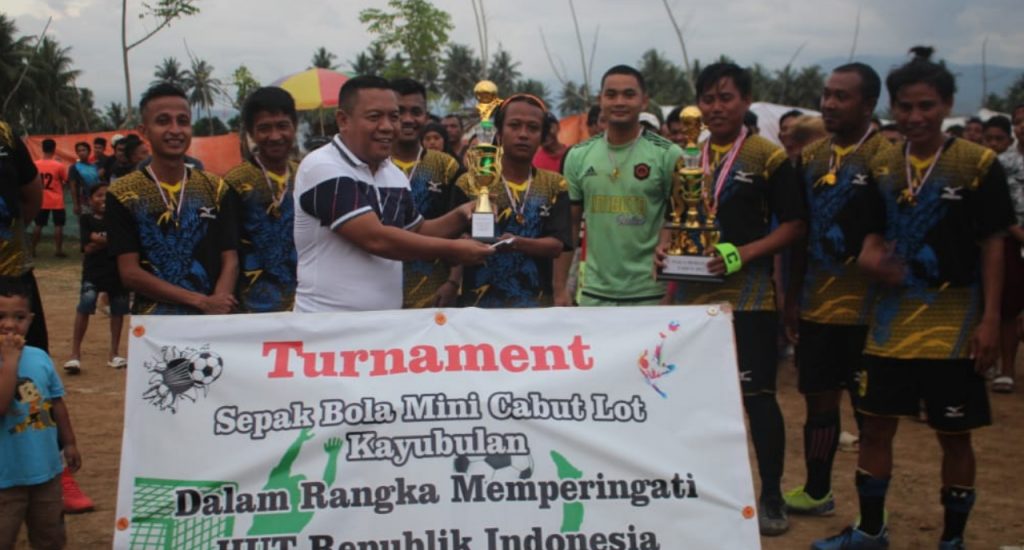 Resmi Tutup Turnament Sepak Bola Mini, Syam: Wajib Hukumnya Mendukung Olahraga