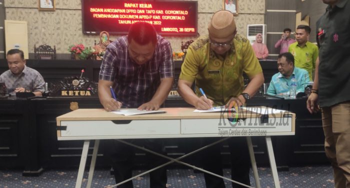 Banggar DPRD dan TAPD Kabupaten Gorontalo
