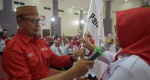 Lantik Dewan Pengurus PMI Kecamatan se- Kabupaten Gorontalo, Roni: Jaga Kekompakan