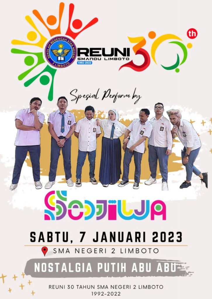 Besok Sedjiwa Band Ramaikan Reuni Akbar SMAN 2 Limboto