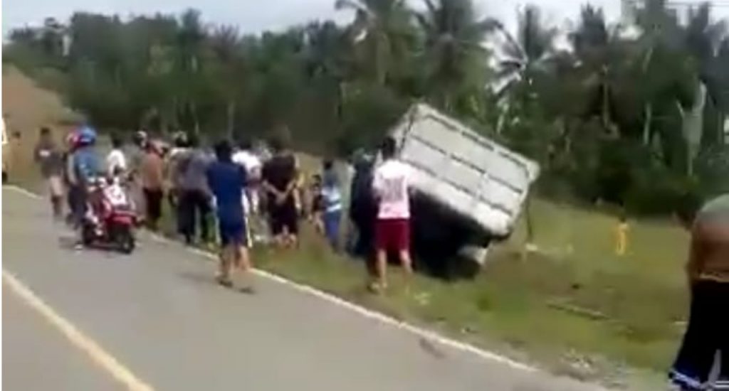 Berkecepatan Tinggi, Dump Truk di Gorontalo Tabrak Pengendara Motor, Satu Orang Tewas