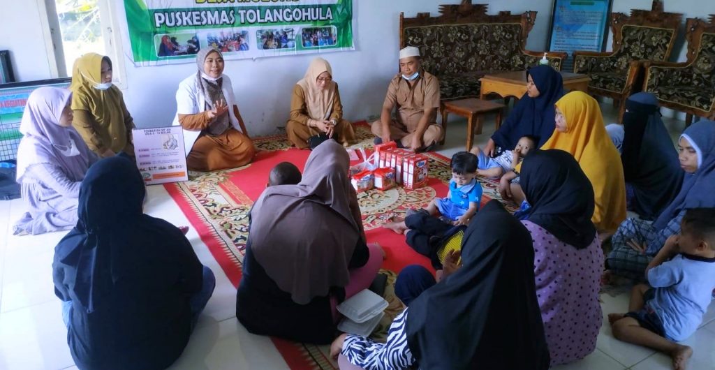 Konsisten Turunkan Angka Stunting, Puskesmas Tolangohula Jemput Bola