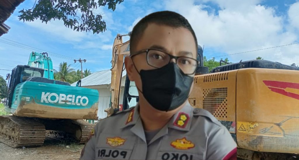 Tertibkan Pertambangan Ilegal di Kecamatan Dengilo, Polres Pohuwato Amankan 4 Alat Berat