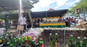 Polda Gorontalo Musnahkan 3.000 Liter Cap Tikus Sitaan
