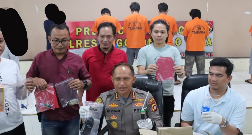 Gegara Sabu, 4 Pria Asal Sulteng Dibekuk Team Rajawali Polresta Gorontalo Kota