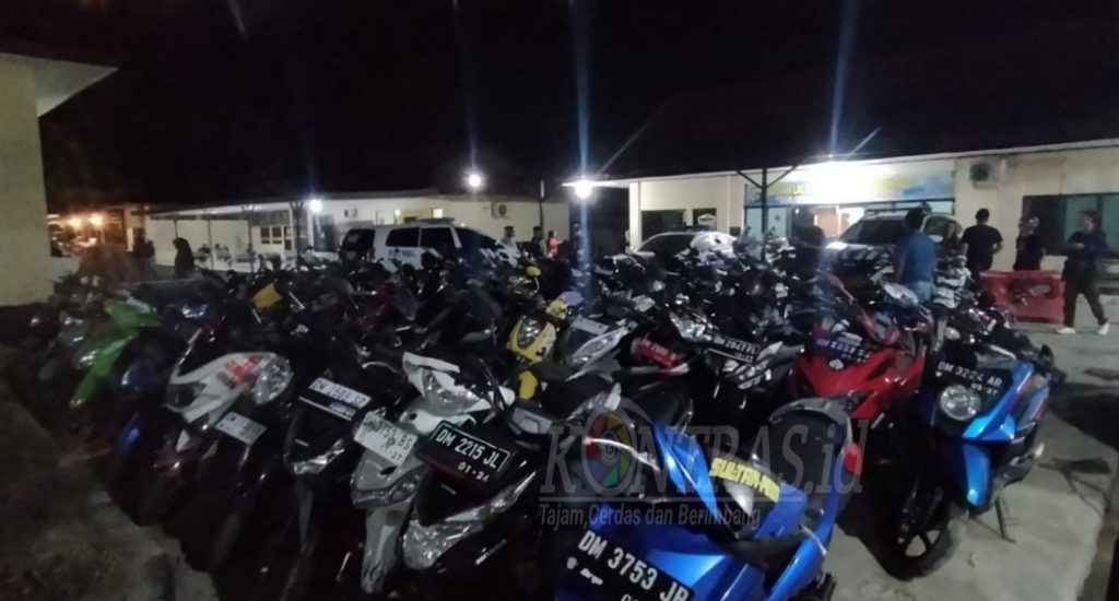 Gelar Razia, Satlantas Polres Gorontalo Amankan Ratusan Unit Kendaraan