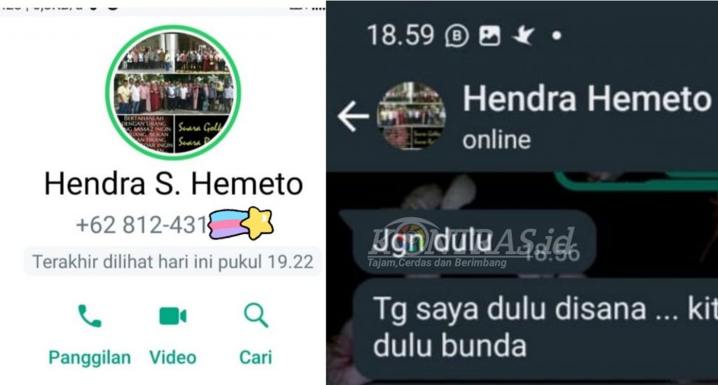 Foto Profil Wabup Gorontalo dan Pria yang Chat Bersama Wanita Diduga Ifana Mirip