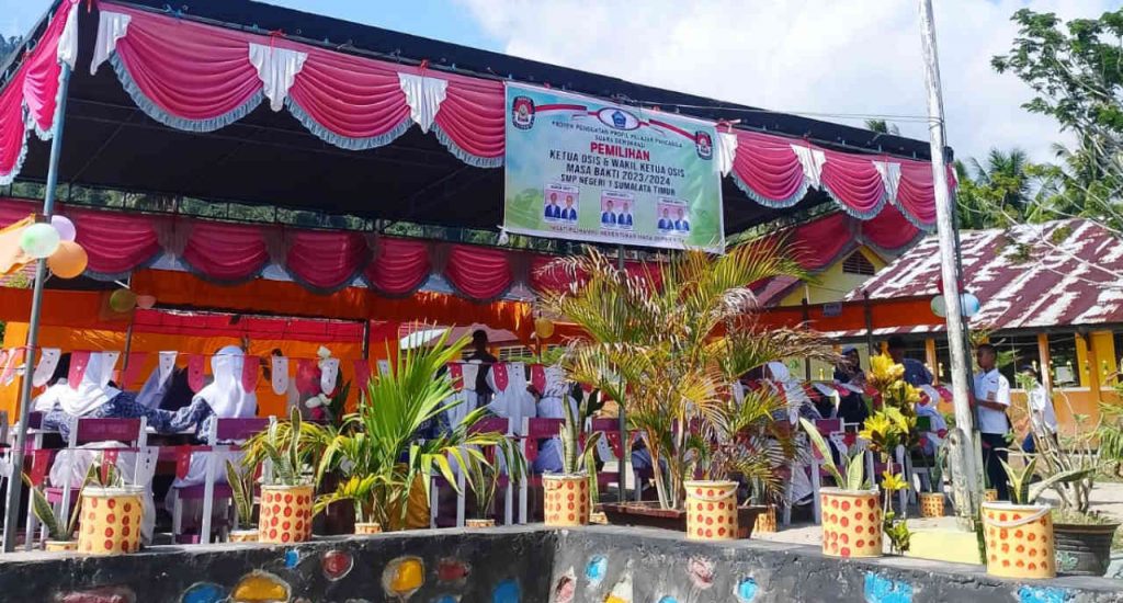 SMPN 1 Sumalata Timur Gorut Gelar Pemilihan Ketua dan Wakil Ketua Osis