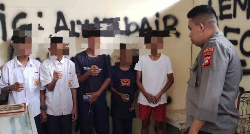 Asyik Ngelem, 5 Pelajar di Gorontalo Diamankan Polisi
