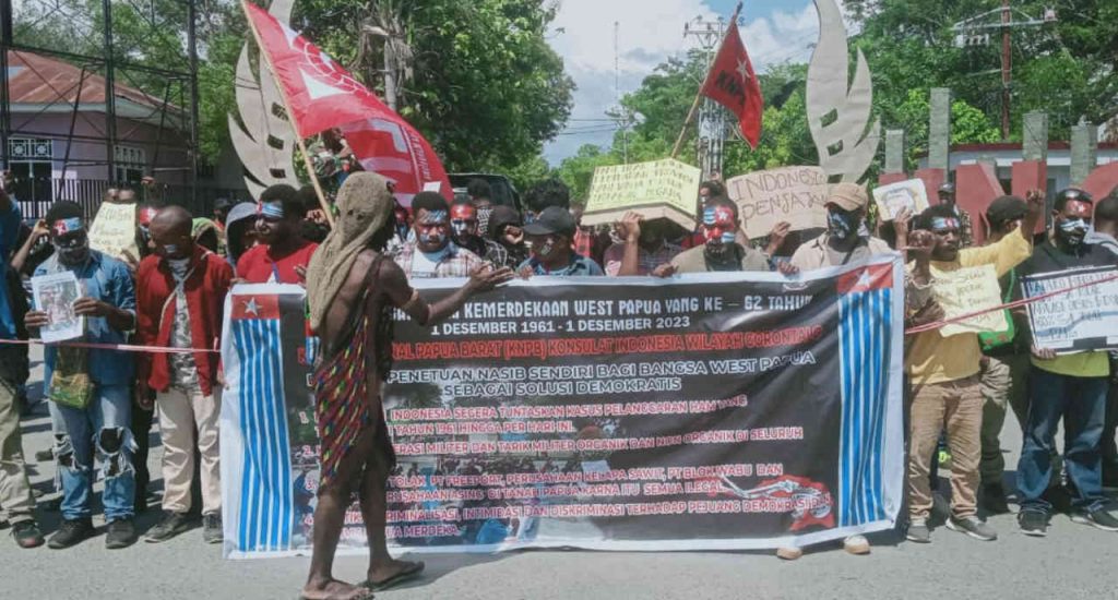 Peringati 1 Desember, Sejumlah Mahasiswa Papua di Gorontalo Gelar Unras
