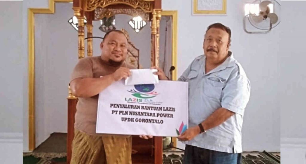 Masjid di Liluwo Terima Bantuan Lazis PT. PLN NP UPDK Gorontalo