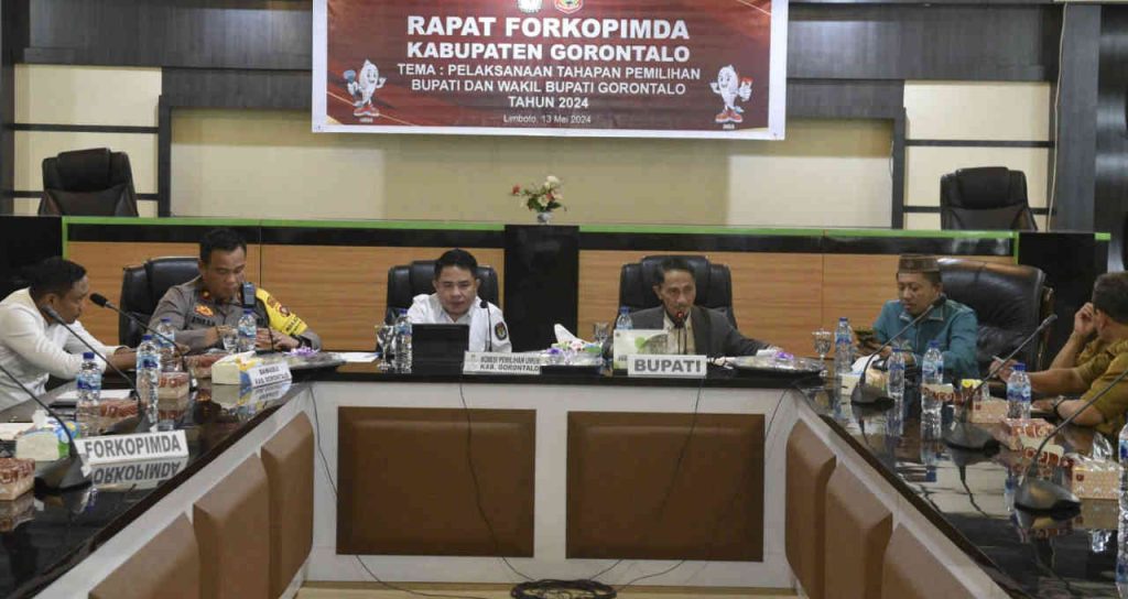 Bahas Kesiapan Pilkada, Bupati Gorontalo Rapat Bersama Forkopimda