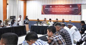 Bahas Pelaksanaan PSU di Tuladenggi, KPU Kabupaten Gorontalo Gelar Rakor