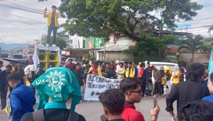 Aliansi BEM dan Paguyuban di Gorontalo Gelar Aksi Tolak Sejumlah RUU
