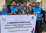 Peduli Korban Banjir, PLN NP UP Gorontalo Salurkan Paket Sembako dan Makanan Siap Saji