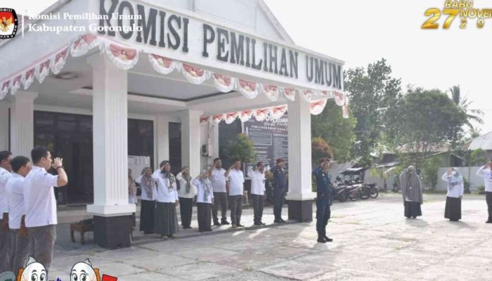 Pimpin Apel, Ini Pesan Agustina Bilondatu kepada Staf KPU Kabupaten Gorontalo