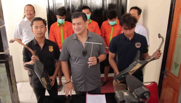 Polresta Gorontalo Kota Ungkap Lokasi 6 Pelaku Lakukan Pencurian Knalpot