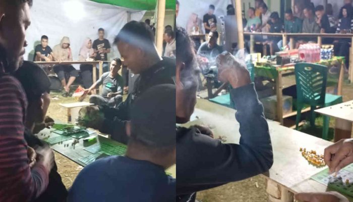 Permainan Berbau Judi Ramaikan Pasar Malam di Lapangan Leboto Gorontalo Utara