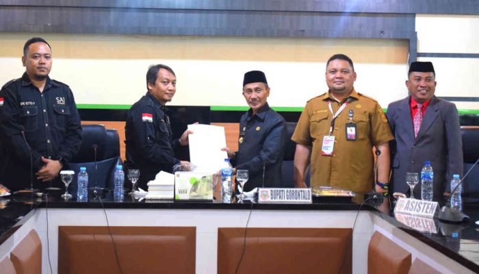 Nelson Pomalingo Terima Kunjungan Tim BPK RI Perwakilan Provinsi Gorontalo
