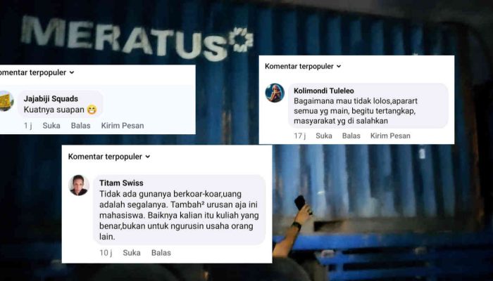 Kontainer Batu Hitam Bebas Lalu Lalang Tanpa Dicegat APH, Netizen: Kuatnya Suapan