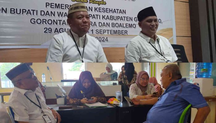 2 Bapaslon Bupati dan Wabup Gorontalo Jalani Pemeriksaan Kesehatan di RSUD Dunda
