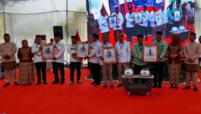 KPU Tetapkan Nomor Urut 4 Pasangan Calon Pilkada Kabupaten Gorontalo