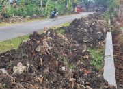 Kumabal! Tumpukan Sedimen Proyek Irigasi di Desa Pone Tak Kunjung Dibersihkan