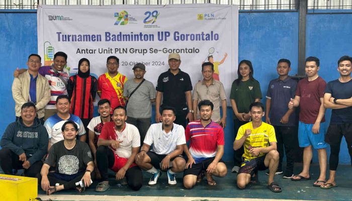PLN NP UP Gorontalo Sukses Gelar Badminton dan Mini Soccer Antar Unit PLN Gorontalo