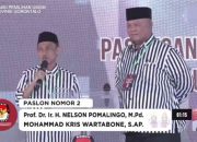 Nelson-Kris Tampil Memukau di Debat Perdana Cagub dan Cawagub Gorontalo