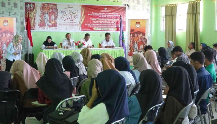 Sambut Pilkada, KPU Kabupaten Gorontalo Edukasi Mahasiswa Lewat Film ‘Tepatilah Janji’