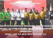 KPU Kabupaten Gorontalo Terima Pendaftaran Syam-Sohidin di Hari Kedua