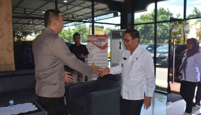 Perkuat Sinergitas, Pjs Bupati Gorontalo Silaturahmi dengan Kapolres Gorontalo