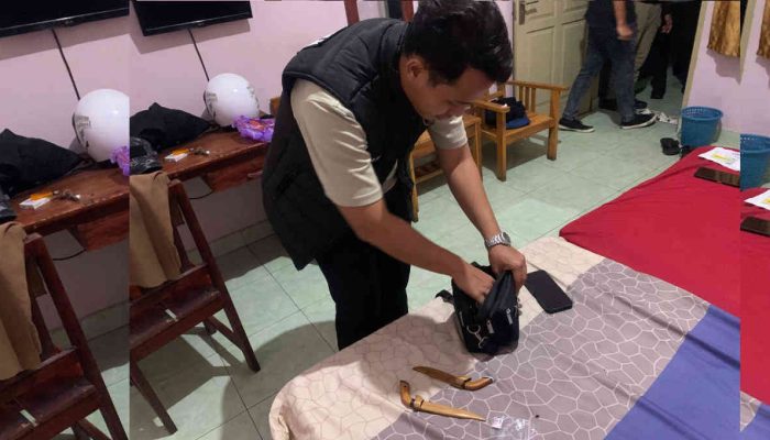 Bawa Sajam, Pasangan Suami Istri di Gorontalo Diamankan Polisi